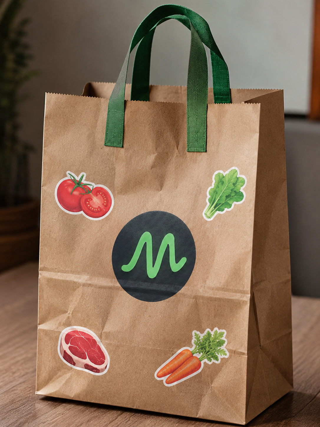 Bolsa Marshanta sobre una mesa